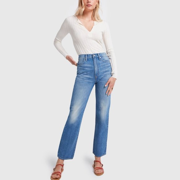 SLVRLAKE Denim - SLVRLAKE London high-rise straight-leg jeans